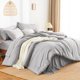 thumbnail image 3 of Juego de ropa de cama HIMEET de 7 piezas, tamaño completo, gris francés, 3 of 9