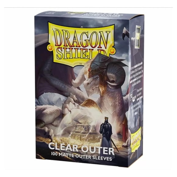 Fundas Para Cartas Dragon Shield Mate Transparente 100 Quilates