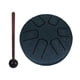 thumbnail image 3 of Tongue Drum 6 Notas 3.8 Pulgadas Con Mazos Mini Tambor De Mano Para Concierto Musical Azul Marino, 3 of 5