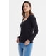 thumbnail image 2 of Polera Mujer Escote Cuadrado Botones Metálicos Negro, 2 of 4