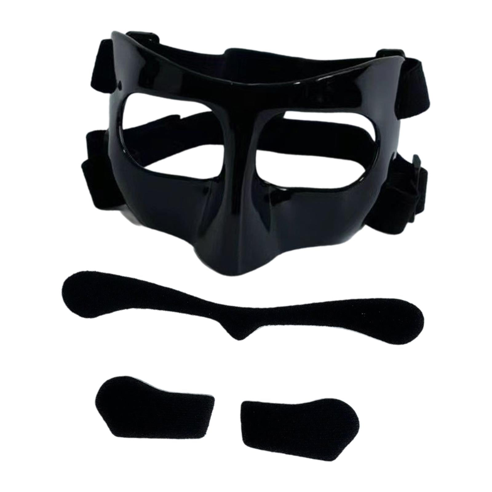Magideal - Máscara De Baloncesto, Máscara Facial, Protector De Nariz, Cubierta Protectora Facial, Protección Facial, Máscara Facial Para Nariz Rota Para Fútbol Negro Negro Pegatina