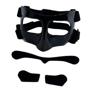 Magideal - Máscara De Baloncesto, Máscara Facial, Protector De Nariz, Cubierta Protectora Facial, Protección Facial, Máscara Facial Para Nariz Rota Para Fútbol Negro Negro Pegatina