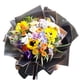 thumbnail image 4 of 20 hojas de papel de regalo de flores con borde dorado, impermeable, translúcido, ideal para ramos de floristería, bodas, manualidades, regalos, papel de regalo de flores esmerilado, 58 x 58 cm., 4 of 5