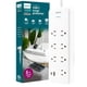 thumbnail image 1 of Protector contra sobretensiones Philips SPP3983W/37, 7 salidas 1500J con USB, 1 of 6