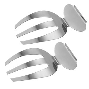 Magideal - 2 Manos De Metal Para Ensalada, Lanzadores De Ensalada, Herramientas Multifuncionales Para Mezclar Ensaladas, Pinzas Para Servir Alimentos, Utensilios