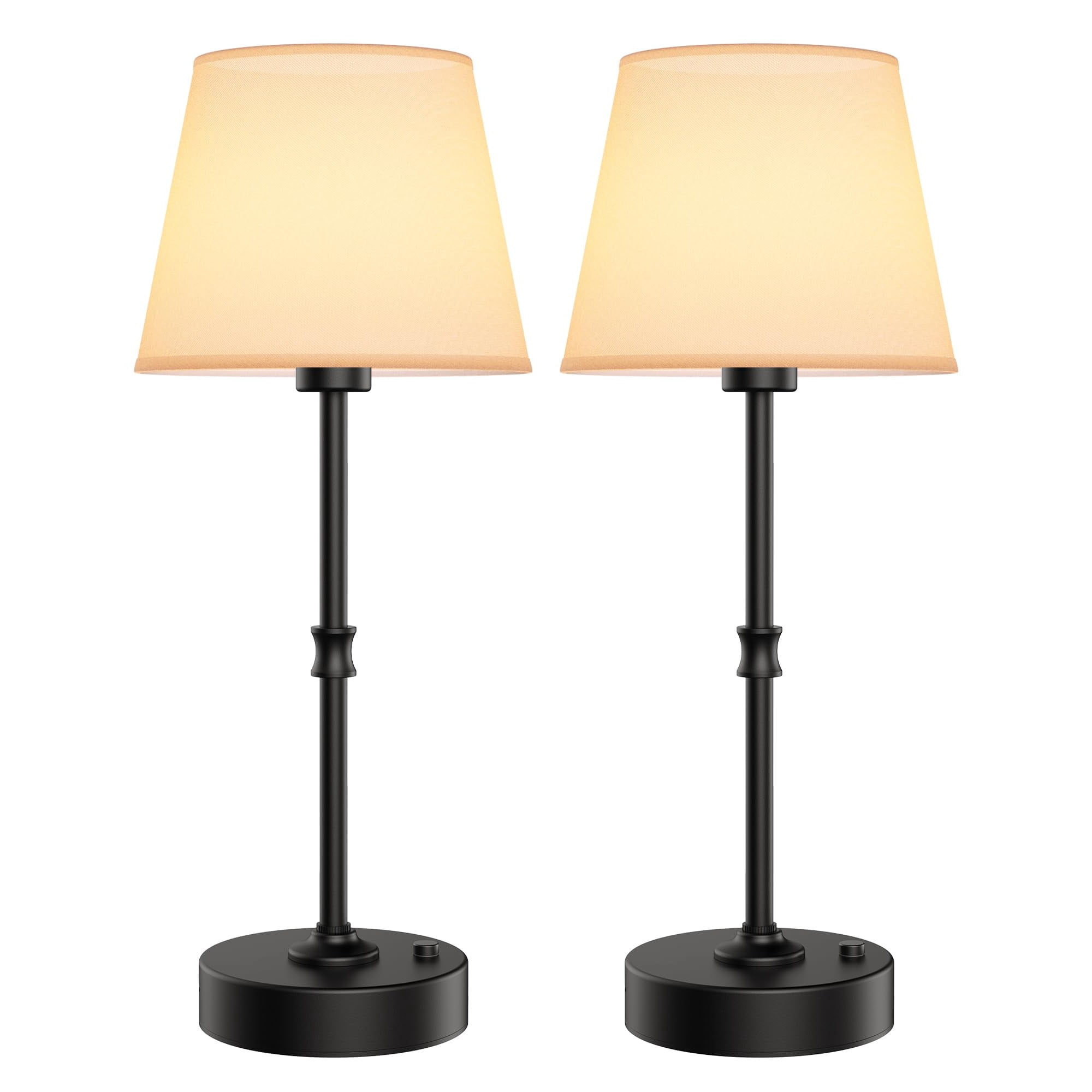 Lámpara De Mesa Inalámbrica Eppiebasic Luz Cálida 2700k Paquete De 2