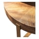 thumbnail image 3 of Mesa De Centro Mesa Lateral Madera Base Metal Redonda Marrón, 3 of 5