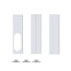 thumbnail image 1 of Kit de 3 placas deslizantes para ventana de longitud ajustable de 190 cm (75") / Adaptador de interfaz plano de 15 cm para aire acondicionado portátil, 1 of 5