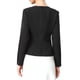 thumbnail image 3 of INSPIRE CHIC Chaquetas de Blazer Casual de Negocios para Mujeres de Manga Larga sin Cuello con Botones Chaqueta de Traje de Oficina M Negro, 3 of 6