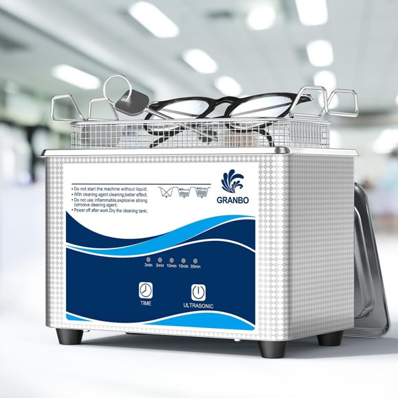 Máquina ultrasónica de limpieza de joyas Granbo 1L con temporizador de 40 kHz