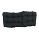 thumbnail image 2 of Cojín para silla Blazing Needles, asiento y respaldo de sarga, negro, 45 x 97 cm, 2 of 2