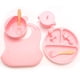 thumbnail image 1 of Conjunto de alimentación de bebé de silicona - bebé llevó los suministros de destete - cucharas para bebés, tazón de succión - plato - utensilios para bebés - Conjunto de alimentación de sil, 1 of 3