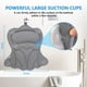 thumbnail image 5 of Almohada De Baño Para Bañera Con 6 Ventosas Antideslizantes Color Gris, 5 of 6