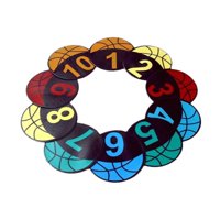 Magideal - Marcadores De Puntos Para Baloncesto, Colchonetas De Entrenamiento De Fútbol, Equipo De Ejercicio, Antideslizantes, Para Deportes, Flexibilidad, Gim 1 A 10