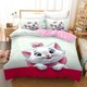 thumbnail image 1 of The Aristocats Bedding Set Marie Cat Duvet Cover Quilt Cover Children Girls Baby Home Textile Bed Sheets, 1 of 5