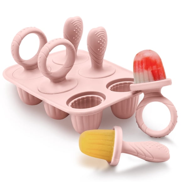 Moldes de Paletas MISSLILI de Silicona para Bebé con Palitos
