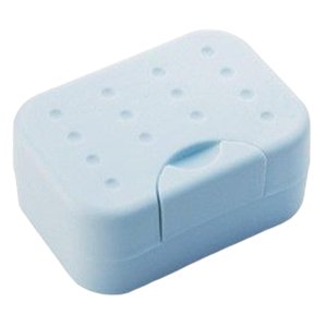 Bothyi - Estuche De Caja De Jabón De Viaje Soporte Para Platos Para Gimnasio Senderismo Con Protector De Esponja Azul