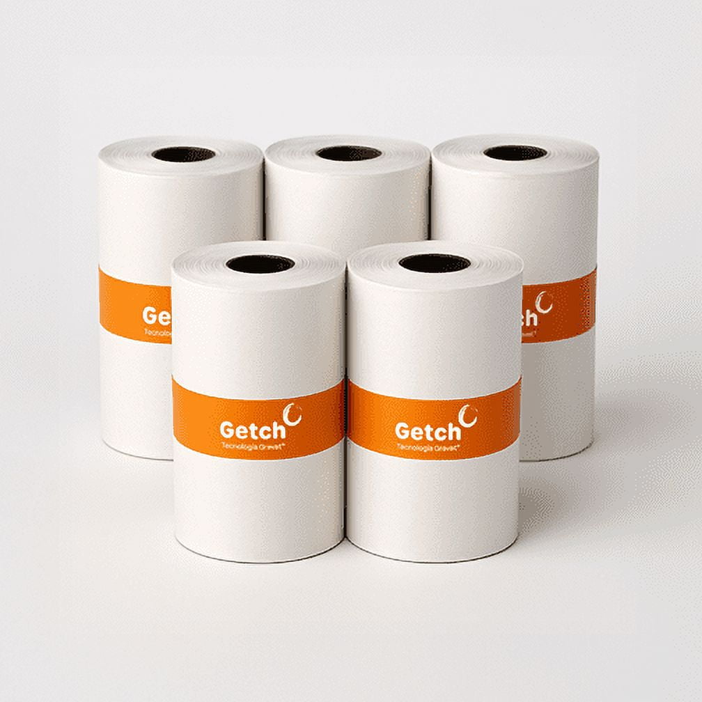 Getch - Pack 5 Rollos Papel Térmico 10 Mts