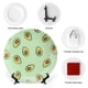 thumbnail image 3 of Aguacate Plato decorativo de porcelana fina (bone china), plato decorativo de cerámica para hogar, oficina, soporte de pared, platos decorativos para dormitorio - 6 pulgadas (15 cm), 3 of 6