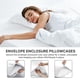 thumbnail image 2 of Juego de fundas de almohada CGK Unlimited tamaño queen, gris oscuro, x2, 2 of 7