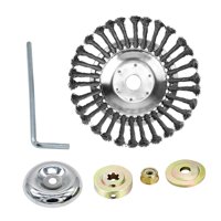 Ioensy - Cortador De Cepillo Rotativo De Alambre De Acero, Cabezal De Corte Para Cortacésped De Jardín, 8 Pulgadas