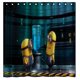 thumbnail image 1 of Cortina de ducha de los Minions, juego de cortina de baño con ganchos, tamaño 60 x 72 pulgadas, 1 of 3
