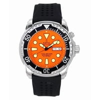 Reloj Analógico Ratio Freediver Versión 02 Helium Safe 1000M Zafiro Naranja Hombre