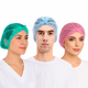 thumbnail image 2 of Pack 100 Cofias Rosa Desechable Gorro Elástico Tnt Médico 21, 2 of 5