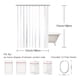 thumbnail image 3 of 1pc Funny Cat Shower Curtain With 12 Hooks, Waterproof And Mildew-Proof Fabric Bath Curtain, Bathroom Decor, Curtain For Windows, 72*72in, 3 of 4