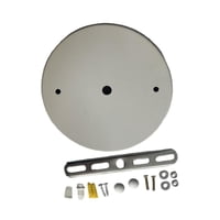 Ioensy - Kit De Dosel Para Proyecto De Bricolaje Plancha Para Lámpara Colgante Placa De Cubierta De Techo De Repuesto Diámetro Blanco De 15 Cm