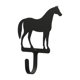 thumbnail image 1 of Gancho de pared Village Wrought Iron con silueta de caballo en hierro forjado negro, 1 of 2