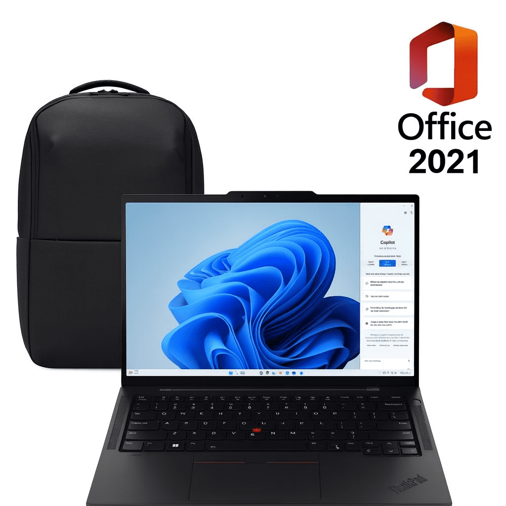 Promo Notebook Lenovo Thinkpad T14s 14″ (i7-11va 16gb 512gb Ssd) Reacondicionado Grado A + Mochila + Office