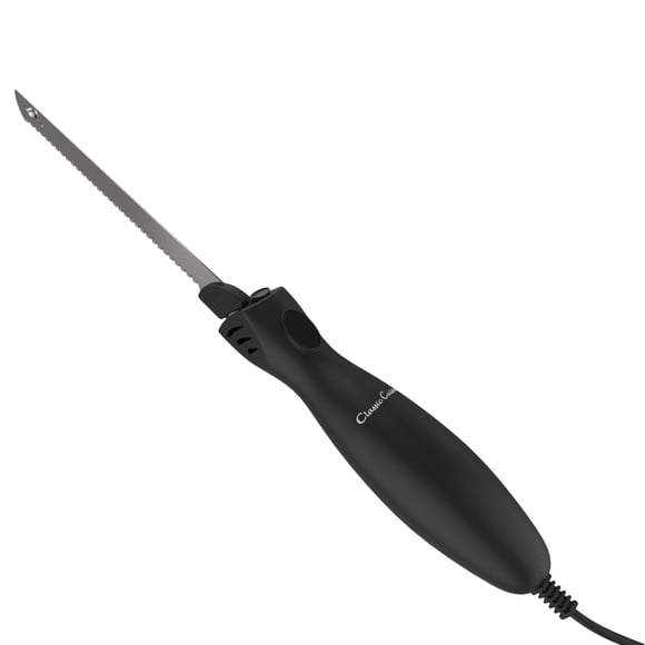 Cuchillo eléctrico para trinchar Classic Cuisine, hoja de 8 pulgadas, negro