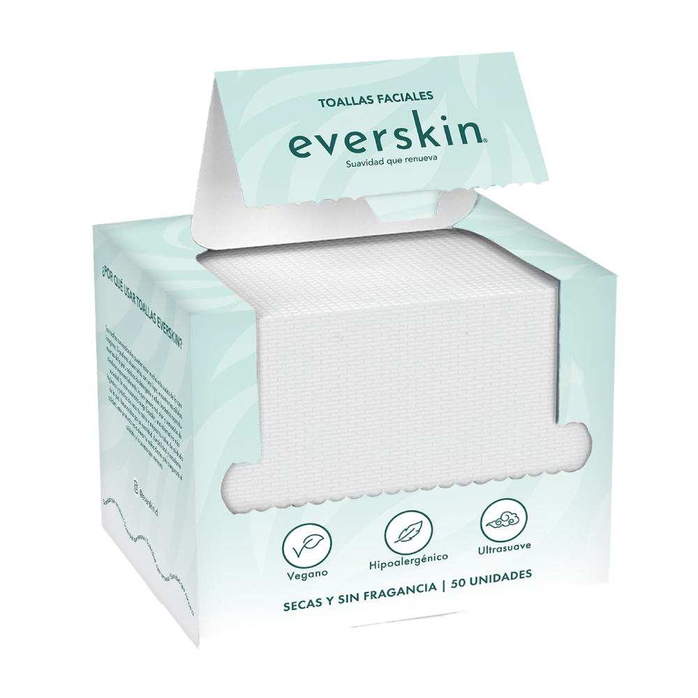 Everskin - Toallas Faciales Premium (50 Unidades)