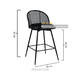 thumbnail image 2 of Pack 4 Sillas de Bar Giratoria de Ratan Marsella - Negro, 2 of 3
