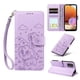 thumbnail image 5 of Funda Cartera para Samsung Galaxy A32 5G Perro Cachorro Grabado con Tarjetas Soporte Correa Morado, 5 of 6
