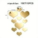 thumbnail image 1 of 10pcs DIY Mirror Wall Stickers, Heart-Shape Wall Decals Set, For Living Room, Bedroom, Entryway, Baby Room, 3D Creative Mirror Stickers, 1 of 4
