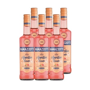 Ramazzotti - 6X Licor Aperitivo Rosato 15° 700Cc