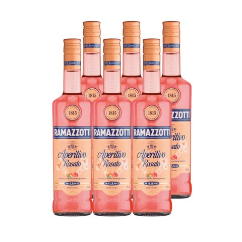 Ramazzotti - 6X Licor Aperitivo Rosato 15° 700Cc