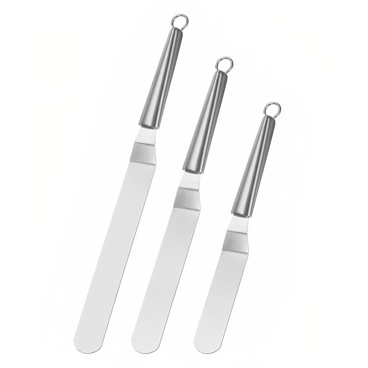 Genérico - Set 3 Espátulas Alisadora Repostera Decoración Tortas