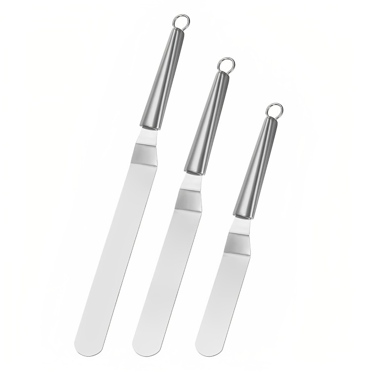 Genérico - Set 3 Espátulas Alisadora Repostera Decoración Tortas