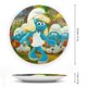 thumbnail image 2 of Los Pitufos Plato decorativo de porcelana fina (bone china), plato decorativo de cerámica para hogar, oficina, soporte de pared, platos decorativos para dormitorio - 6 pulgadas (15 cm), 2 of 6