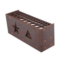 Magideal - Portaescobillas, Portalápices, Soporte De Exhibición, Soporte De Madera Para Bolígrafos, Organizador, Organizador De Pinceles De Artista Para Escritor