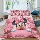 thumbnail image 2 of Minnie Mouse Conjunto de sábanas temático, trío de piezas, cómodo y amigable con la piel, diseño único, regalo de decoración para el hogar para familiares, amigos y fans, 90 cm * 190 cm, 2 of 6