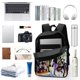 thumbnail image 3 of Hunter × Hunter-theme Backpack, Campus style schoolbag Bookbag with Adjustable Shoulder Straps And Large Zip Compartment, Unisex Travel Bags., 3 of 6