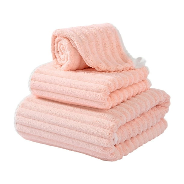 Toalla De Baño Para Mujer, Toalla De Mano, Toalla Para El Cabello, Para Hotel, SPA, Sauna, Color Rosa