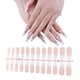 thumbnail image 1 of 24 uñas postizas estilo francés, largas, rosas y blancas, para mujeres y niñas., 1 of 6