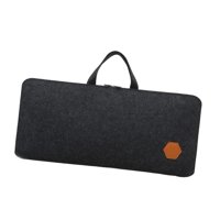 Bothyi - Bolsa De Fieltro Para Guardar Teclado, Para Oficina Móvil Con Cremallera, Elegante Funda Para Teclado De Pc, Color Negro