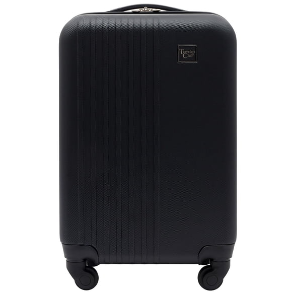 Cuchilla giratoria rígida Luggage Travelers Club Cosmo de 20 pulgadas, color negro
