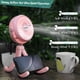 thumbnail image 4 of Ventilador de cochecito AMACOOL para trípode flexible con clip, 3 velocidades, color rosa, 4 of 7